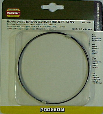 Extra narrow bandsaw blade (3.5mm) for tight radii
