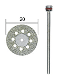 Disco de corte diamantado com ventilação Ø20mm
